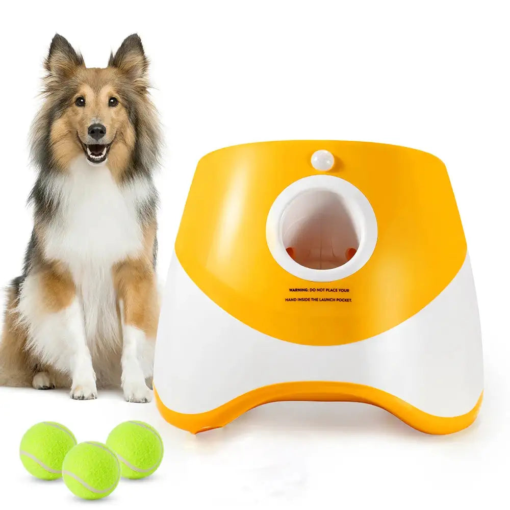Keep Your Pup Active Without Lifting a Finger – Automatic Tennis Ball Launcher + 3 FREE Balls (Low Stock Sale!!)
