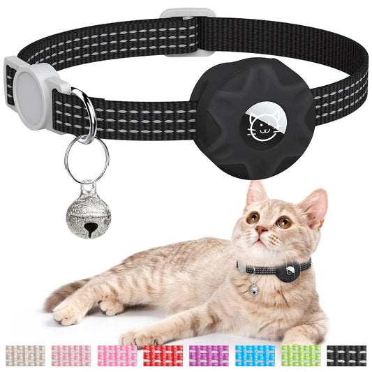 AirTag Cat Collar (Black)