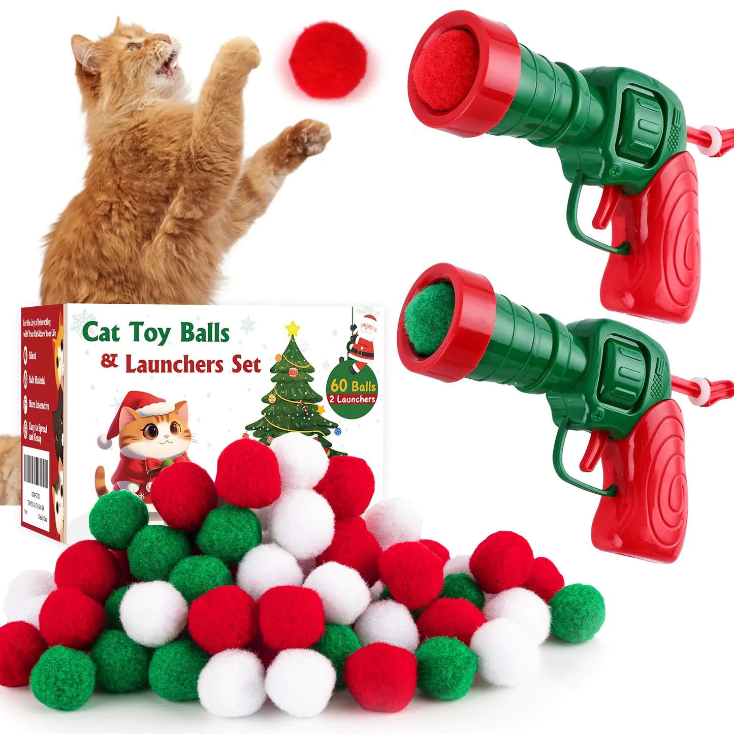 Cat Toy [Balls with Launchers Set]